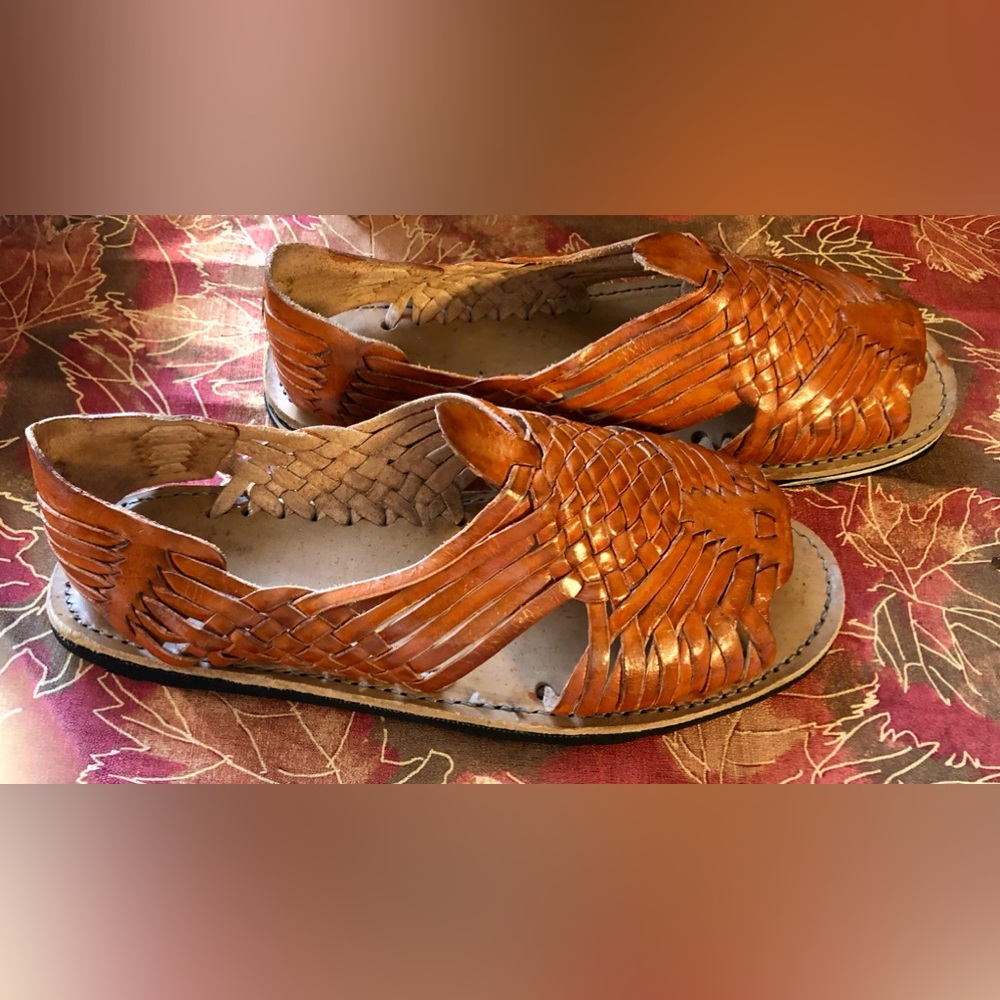 MEN’S -Handcrafted Leather Sandals size 8